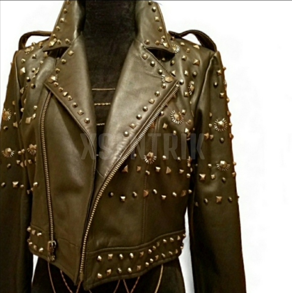 NASTY GAL "BLACK BULL HEATHER IN LEATHER" MOTO - Picture 13 of 13